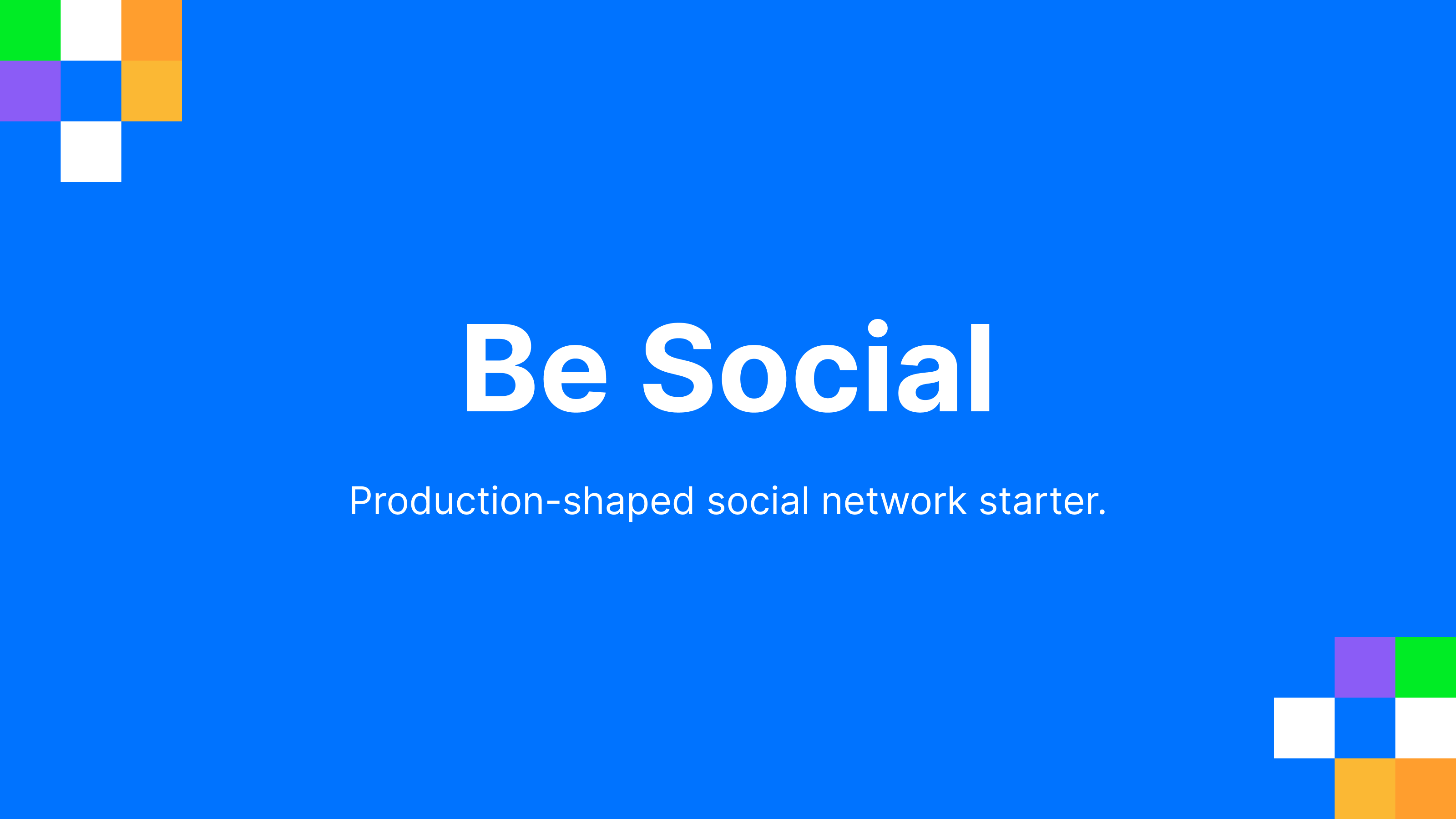 Be Social — Social Platform Boilerplate (Next.js 15 + Supabase)