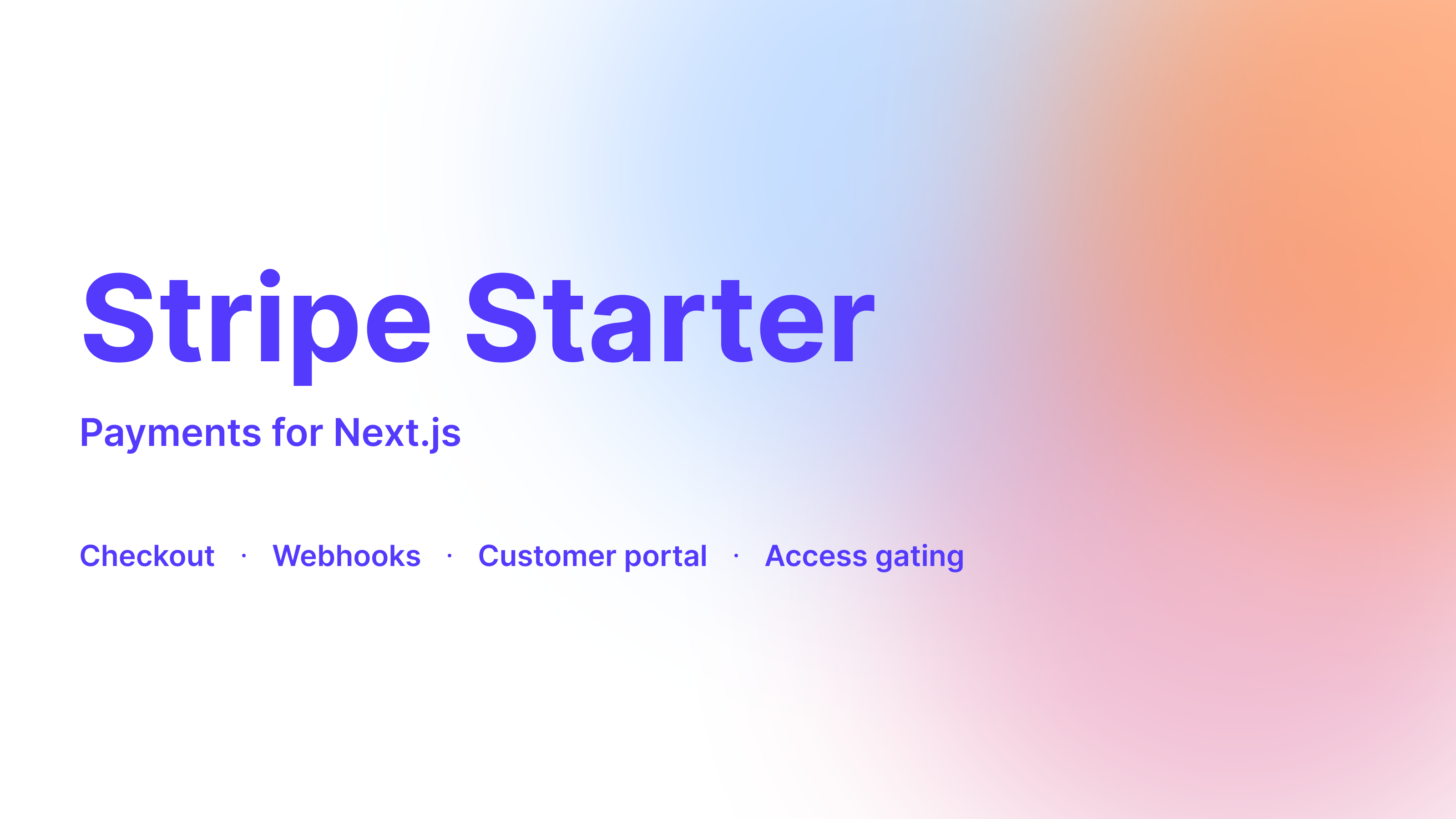 Stripe Starter — Subscriptions & Payments for Next.js (Supabase + Drizzle)